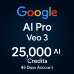 Google AI Pro | Veo 3 | 25,000 AI Credits 45 Days Account (Global)