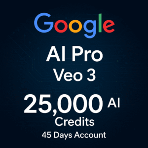Google AI Pro | Veo 3 | 25,000 AI Credits 45 Days Account (Global)