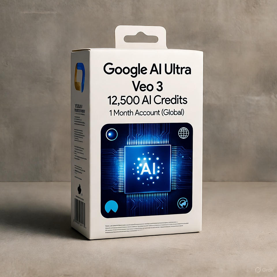 Google AI Ultra | Veo 3 | 12,500 AI Credits 1 Month Account (Global)