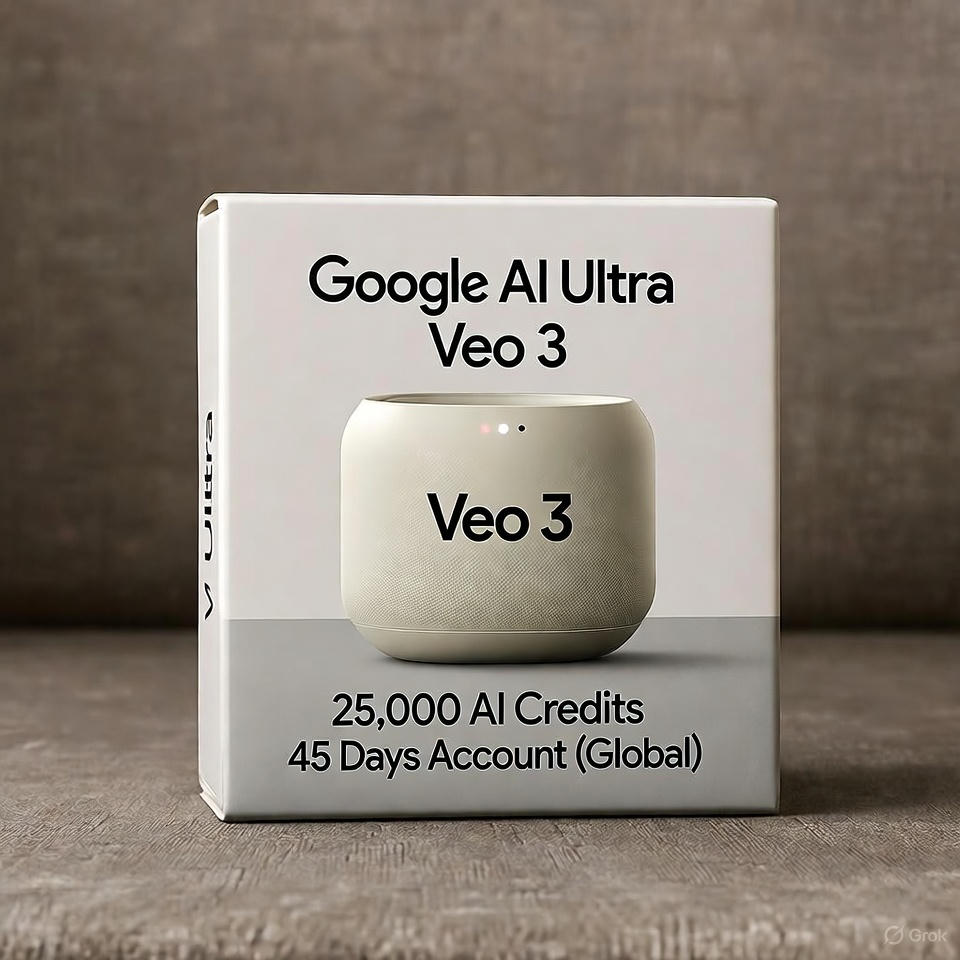 Google AI Ultra | Veo 3 | 25,000 AI Credits 45 Days Account (Global)