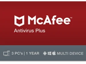 McAfee AntiVirus 3 PCs, 1 Year - Multi Device (Global)