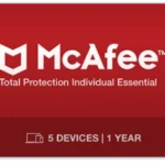 McAfee Total Protection Individual Essential - 5 Devices, 1 Year (Global)